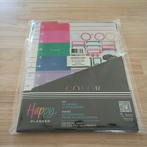 NEW Color Me Happy The Happy Planner Big Accessories 2 Count Pack